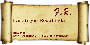 Faszinger Rodelinda névjegykártya